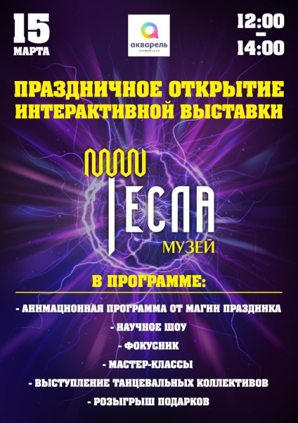 ШОУ ПРОГРАММА "ОТКРЫТИЕ МУЗЕЯ ТЕСЛА"