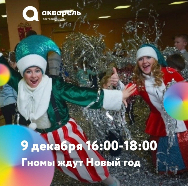  ВЕЧЕРИНКА С ГНОМАМИ в ТЦ Акварель