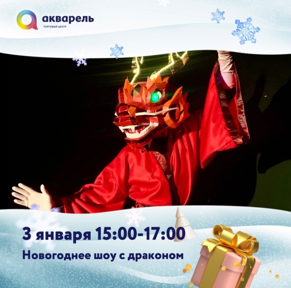 НОВОГОДНЕЕ ШОУ С ДРАКОНОМ