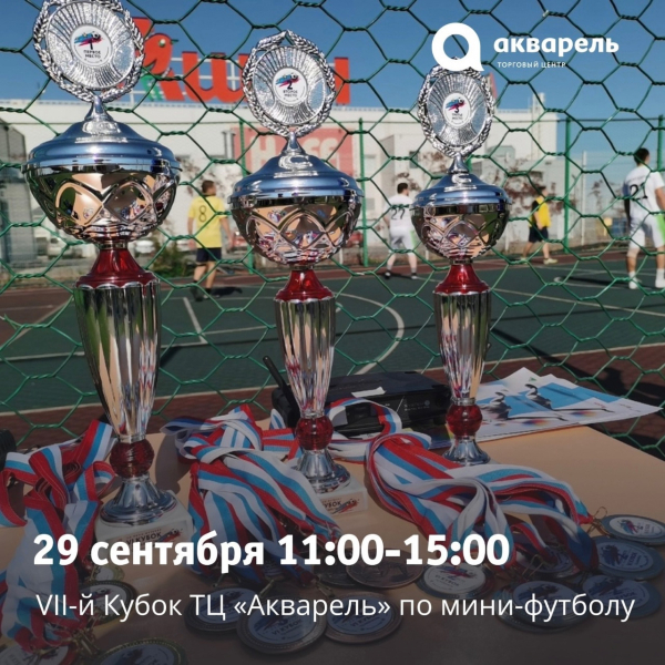  VII-й чемпионат по мини-футболу за КУБОК ТЦ «Акварель»!